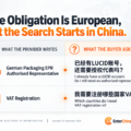 Obowiązek jest europejski, ale poszukiwania zaczynają się w Chinach